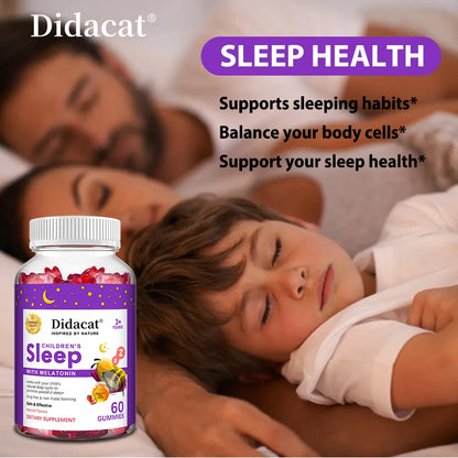 Sleep Gummies - with Melatonin, Help Children Fall Asleep Naturally, Combat Insomnia, Boost Immunity, and Improve Sleep